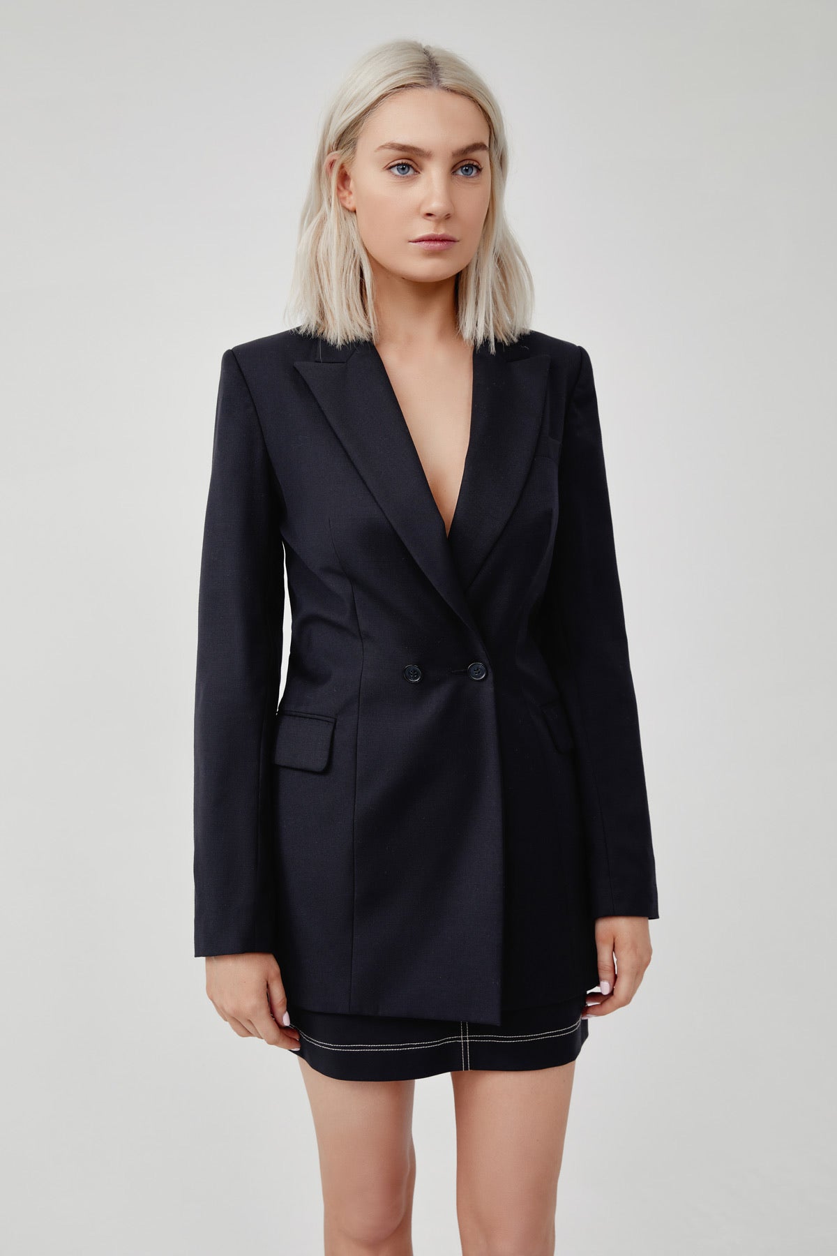 H&m on sale longline blazer